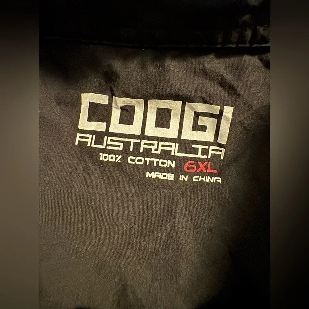 Coogi Vintage Long Sleeve Button Up Shirt Size 6XL Black